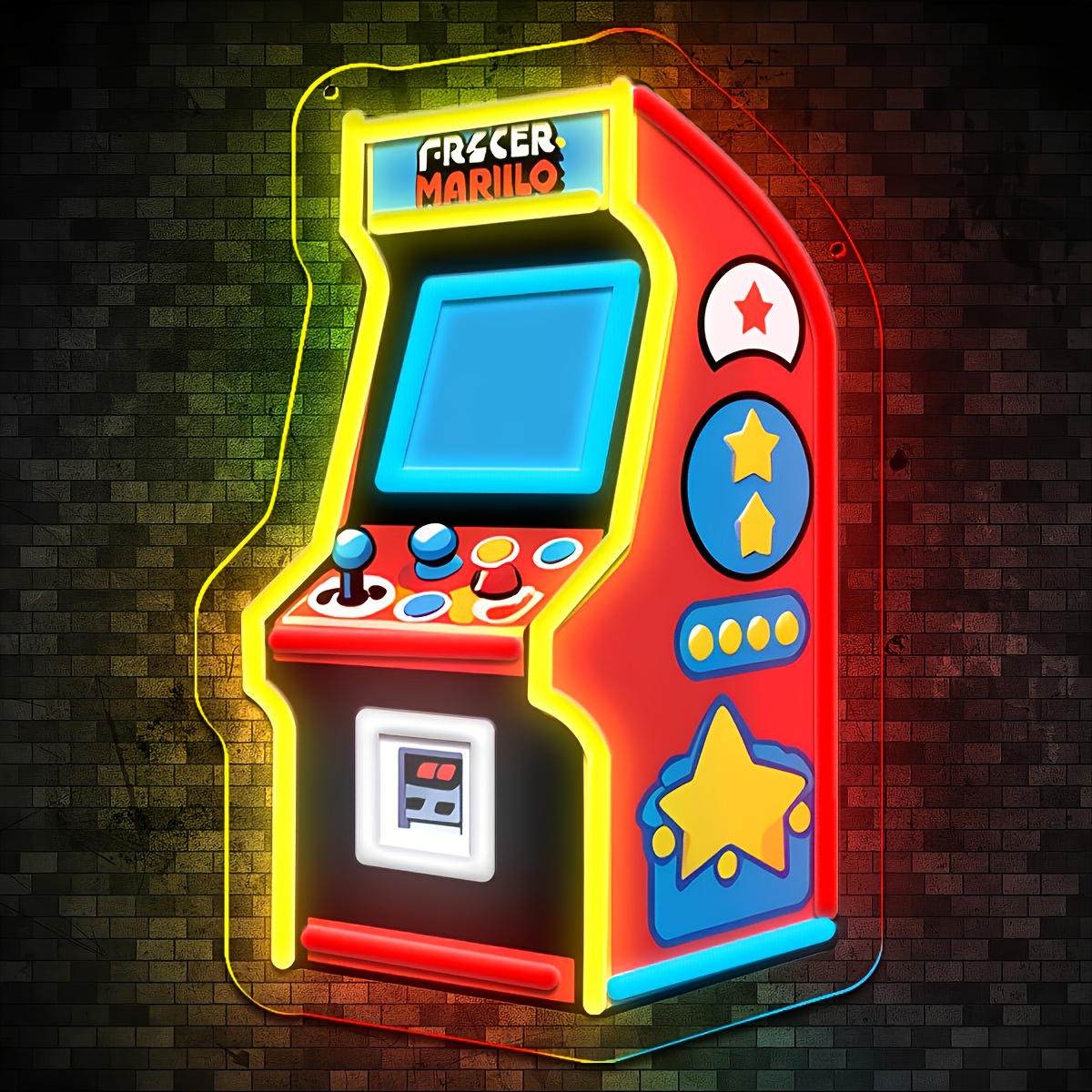 Retro Gaming Projector - Retro Arcade Neon Sign LED Light