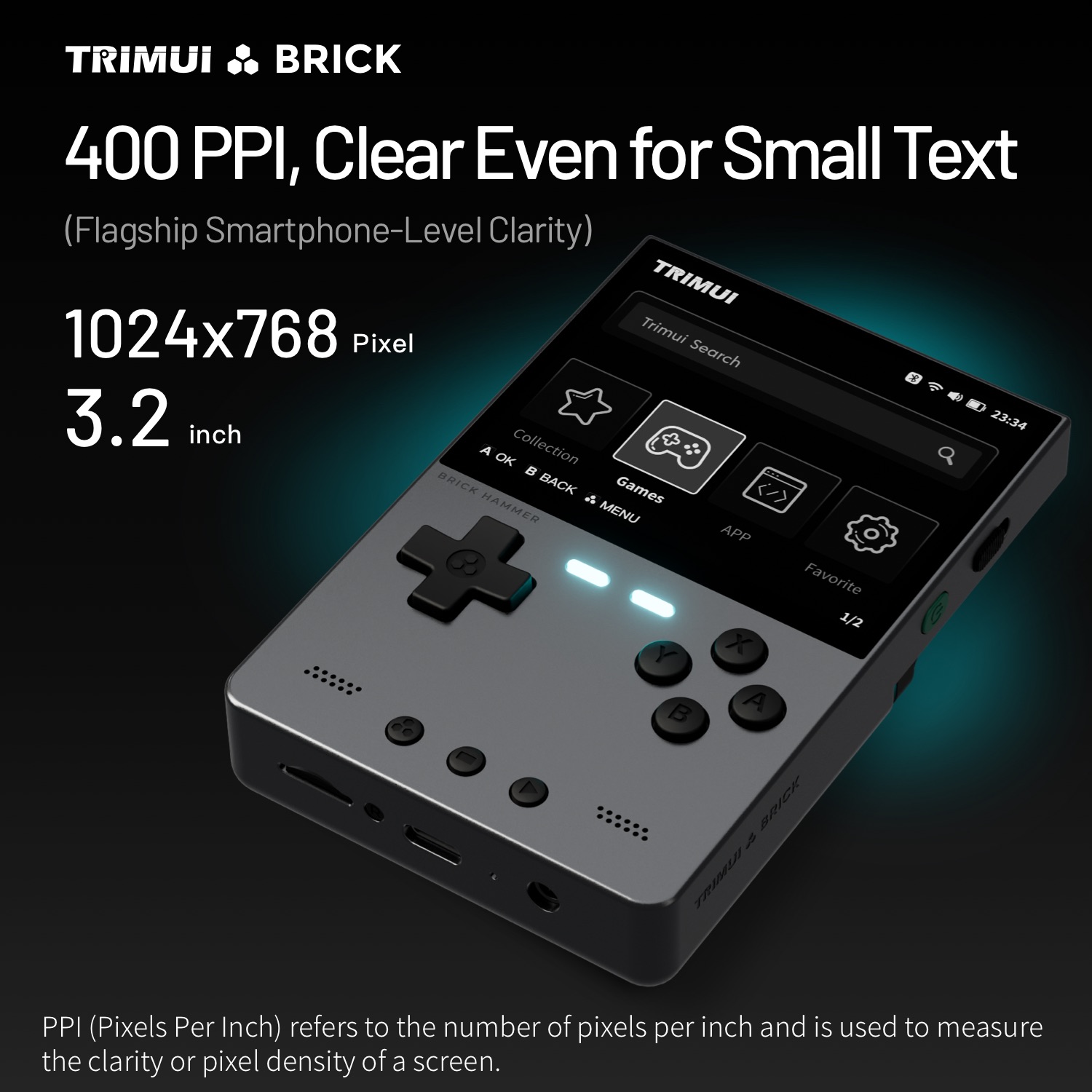 TRIMUI BRICK Hammer Mini Metal - Retro Gaming Handheld Best 评论和价格