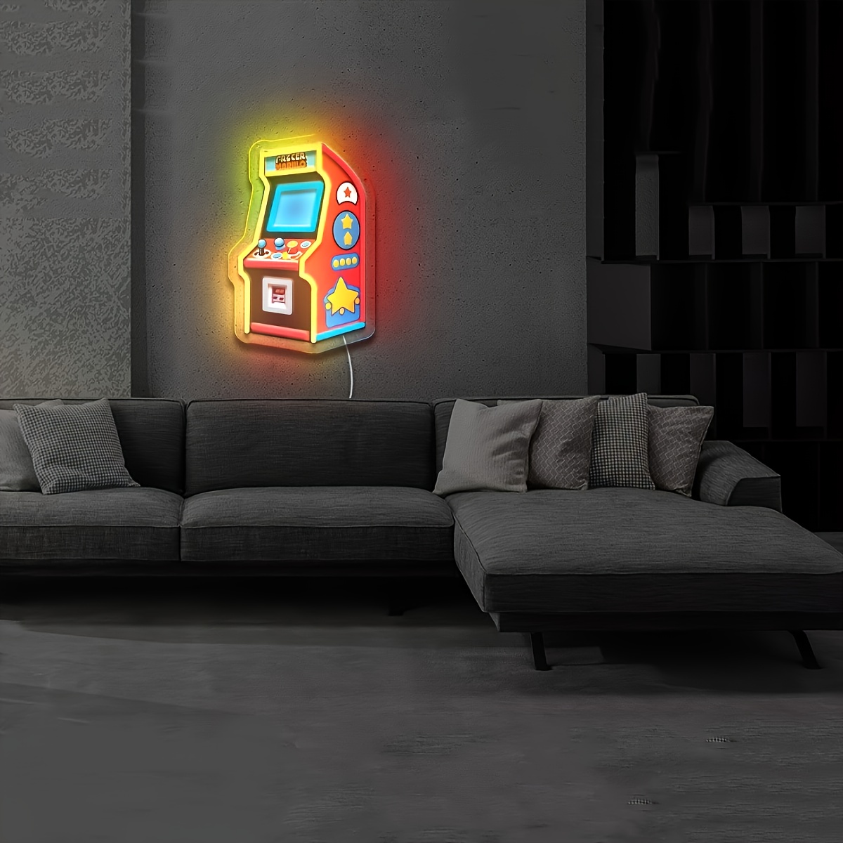 Retro Arcade Neon Sign LED Lig - Retro Gaming Projector 评论和价格