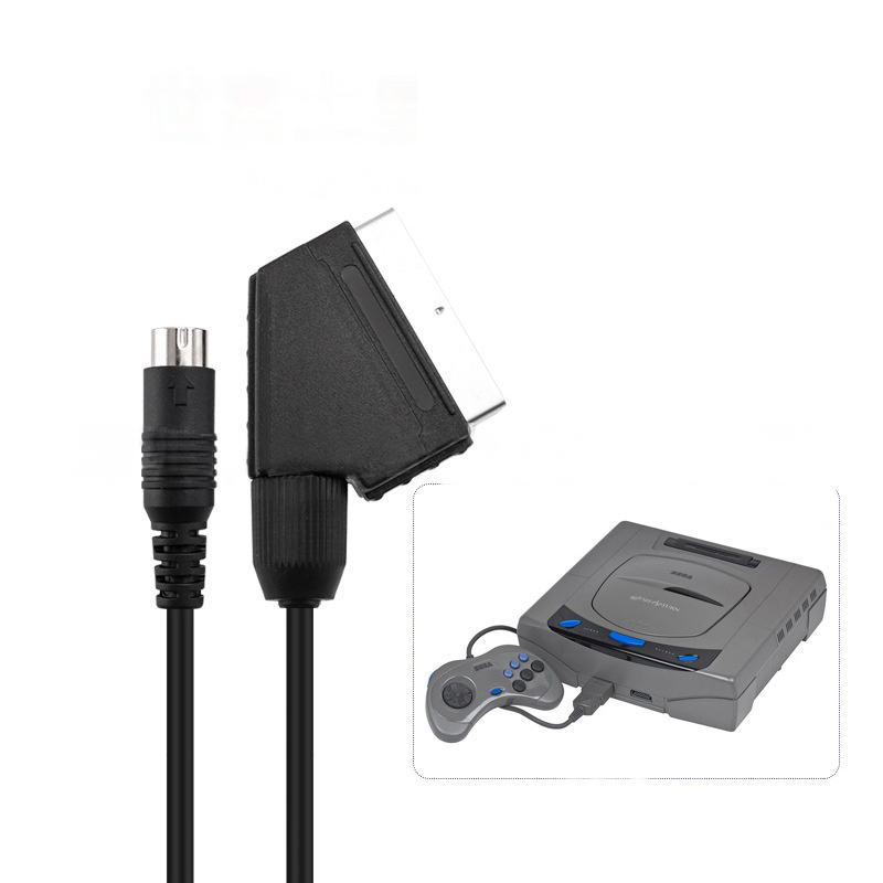 1.8m Scart Cable for Sega Satu - Retro Gaming Cables 评论和价格