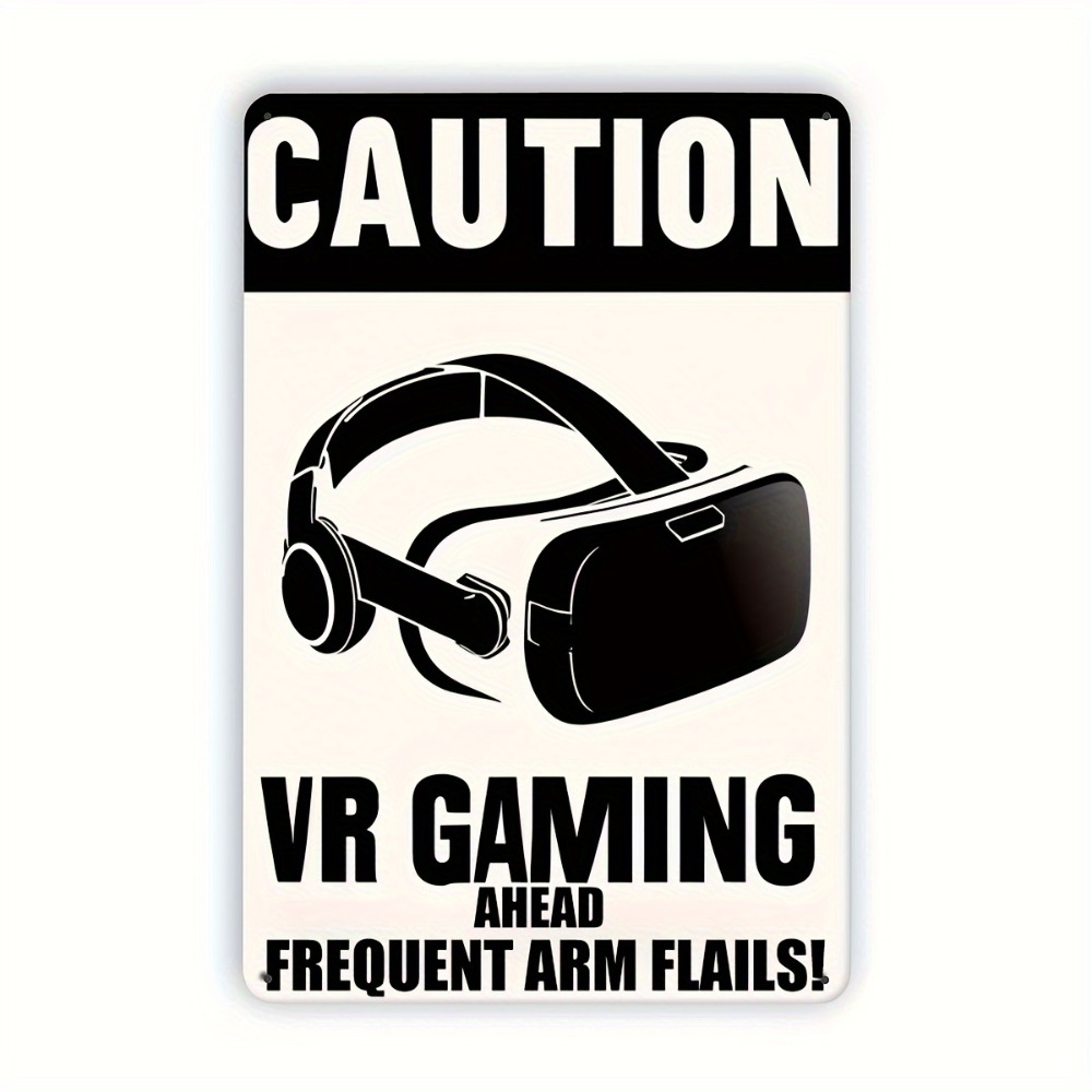 1PC Caution VR Gaming Metal Ti - Retro Gaming Vr 评论和价格