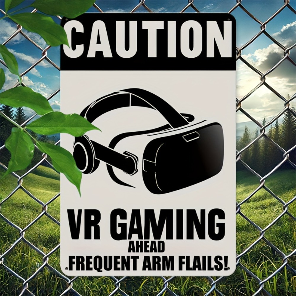 1PC Caution VR Gaming Metal Ti - Retro Gaming Vr 评论和价格