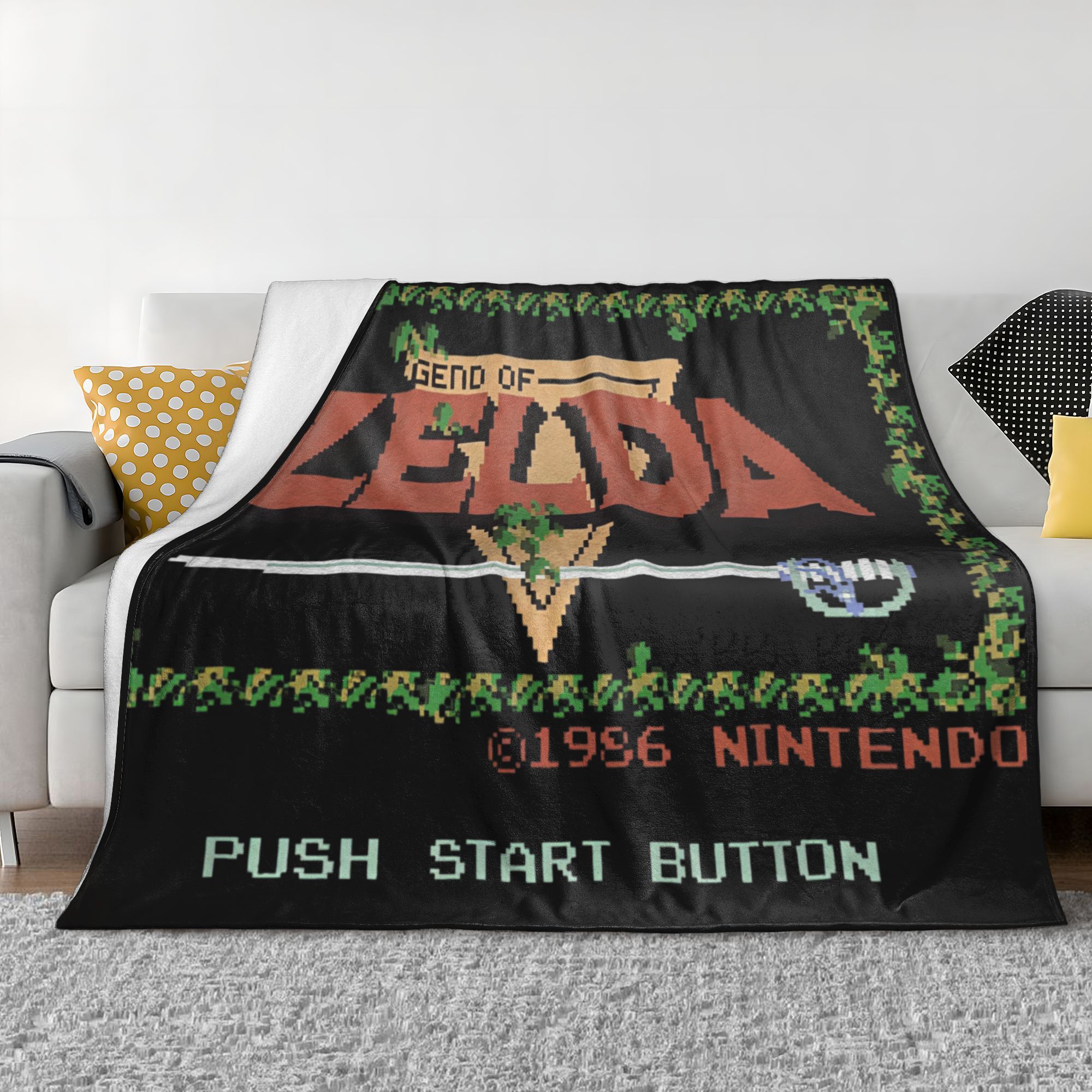 Z-Zelda Legends Flannel Blanke - Retro Gaming Zelda 评论和价格