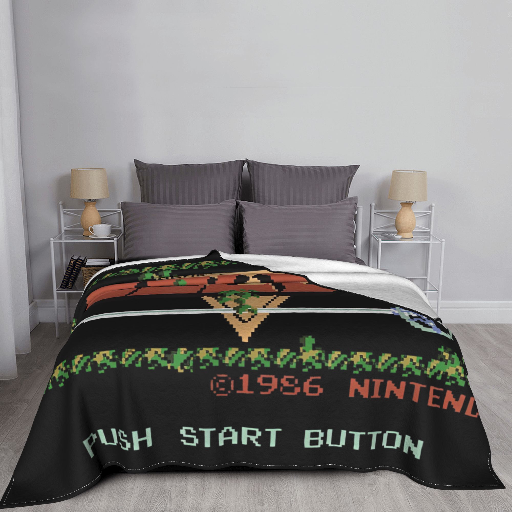 Z-Zelda Legends Flannel Blanke - Retro Gaming Zelda 评论和价格