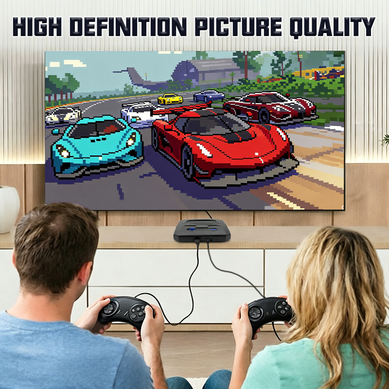 16Bit Retro Game Console 4K HD - Retro Gaming Cables 评论和价格