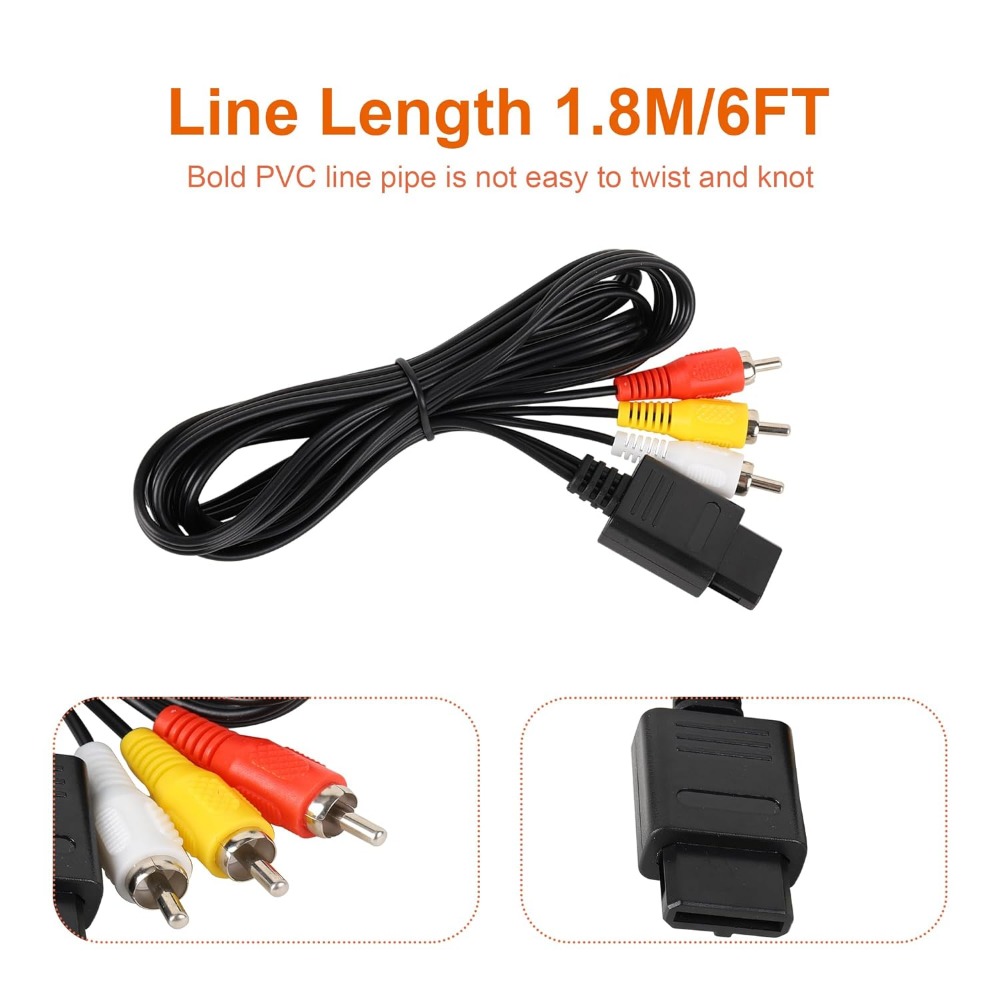 N64/Gamecube/SNES/SFC High Qua - Retro Gaming Cables 评论和价格