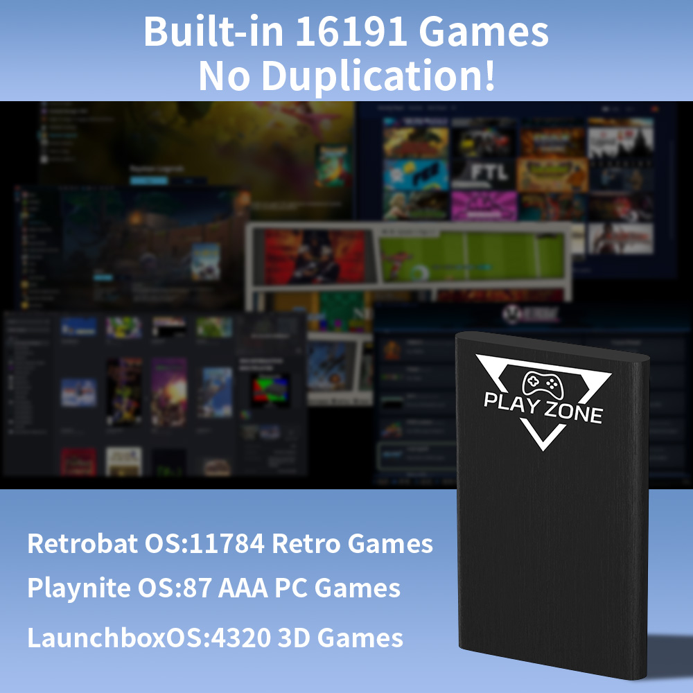 Play Zone 1TB Portable Gaming  - Retro Gaming Xbox 评论和价格