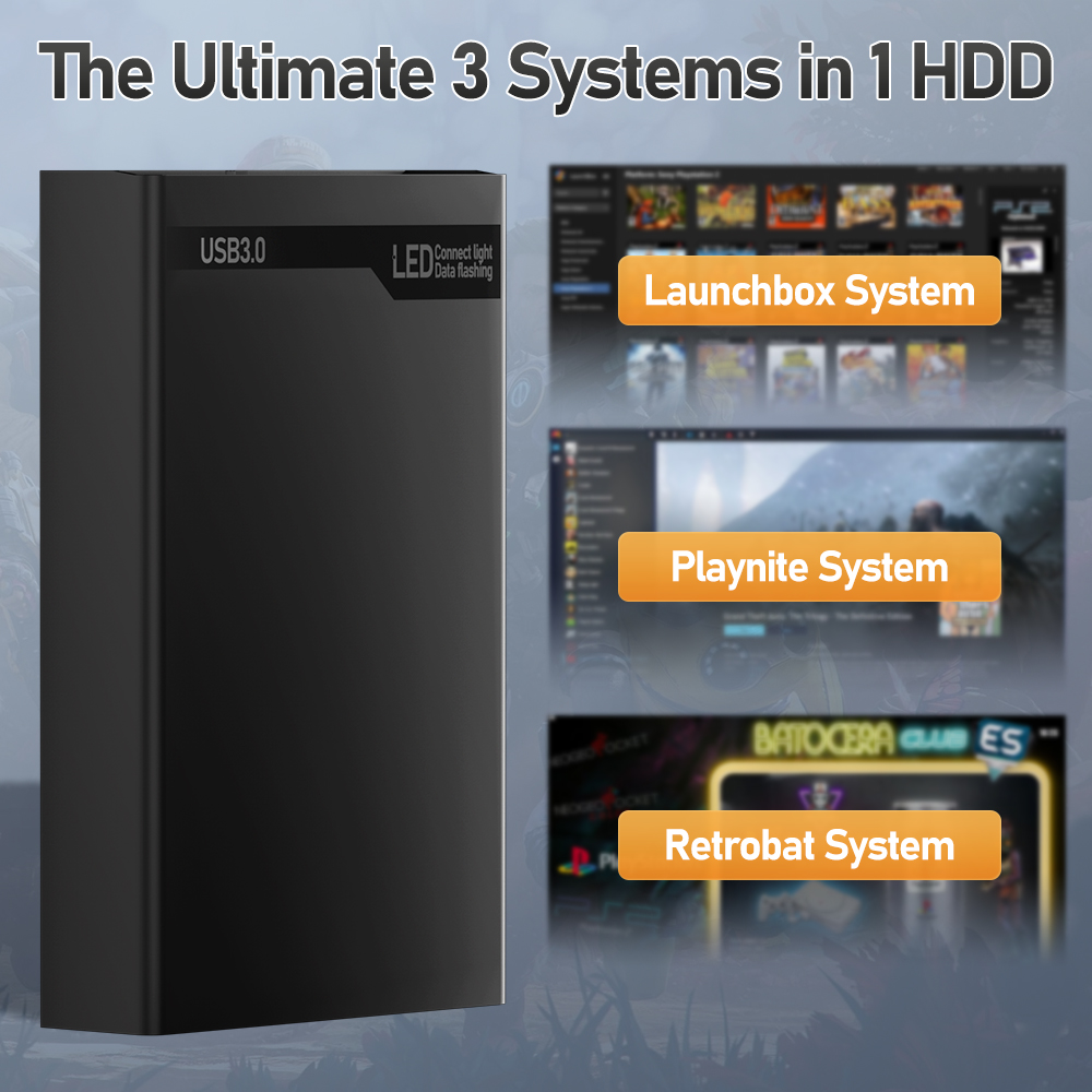500G Retro Gaming HDD Video Ga - Retro Gaming Xbox 评论和价格