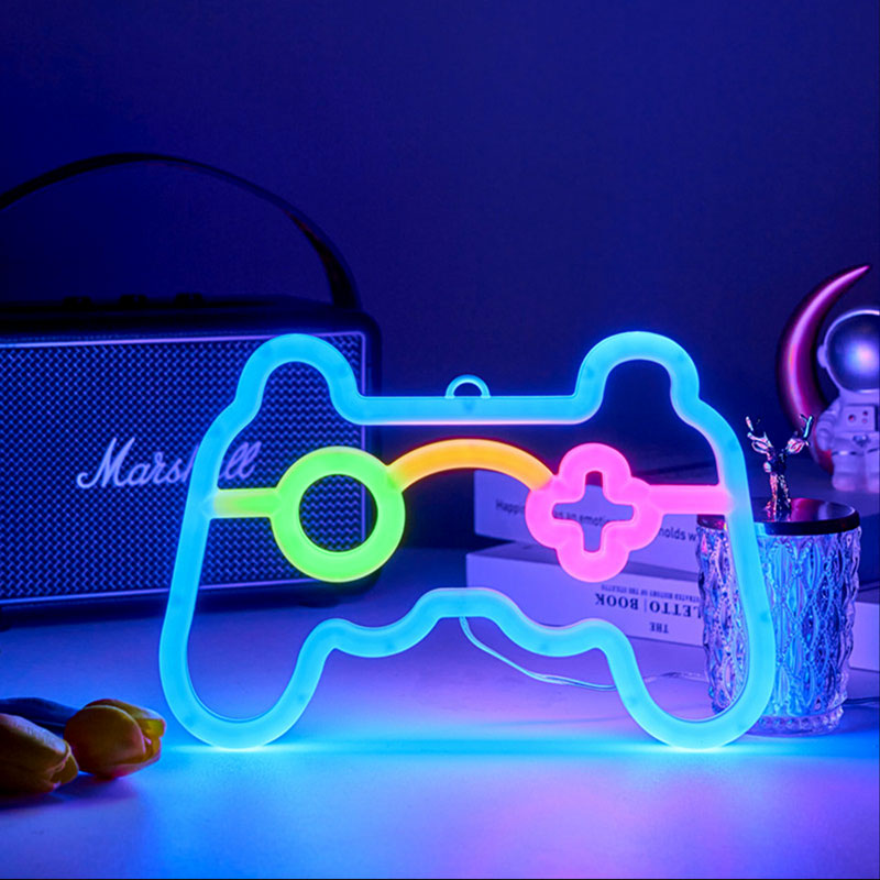 Gamer Neon Sign Lights,Gamer C - Retro Gaming Projector 评论和价格