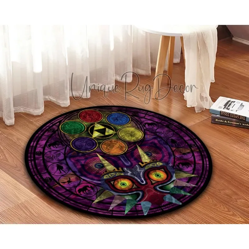 Zelda Symbol Round Rug Retro S - Retro Gaming Zelda 评论和价格