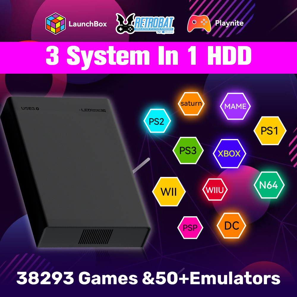 500G Retro Gaming HDD Video Ga - Retro Gaming Xbox 评论和价格